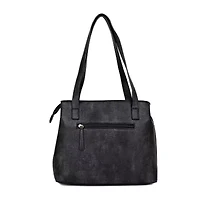 Julia Buxton Whip Stitch Organizer Adjustable Straps Womens Tote