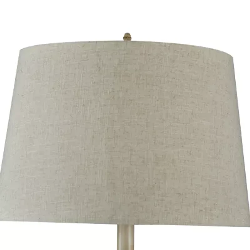 Stylecraft Bourgault Antique Beige Farmhouse Floor Lamp