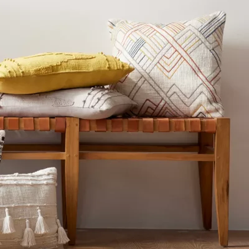 Blue Loom Savanah Square Throw Pillow