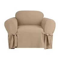Sure Fit Heavy Weight Cotton Canvas Chair Slipcover