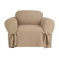 Sure Fit Heavy Weight Cotton Canvas Chair Slipcover