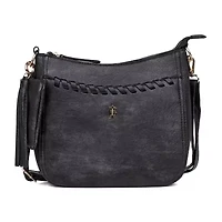Julia Buxton Whip Stitch Crossbody Messenger Bag