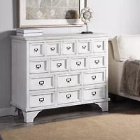 Shabby Chic Apothecary Cabinet with 15 Drawers