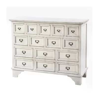 Shabby Chic Apothecary Cabinet with 15 Drawers