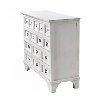 Shabby Chic Apothecary Cabinet with 15 Drawers