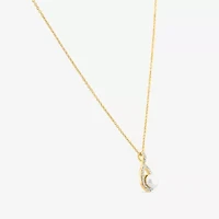 Sparkle Allure Light Up Box Womens Cubic Zirconia Simulated Pearl 18K Gold Over Brass Pear 4-pc. Jewelry Set