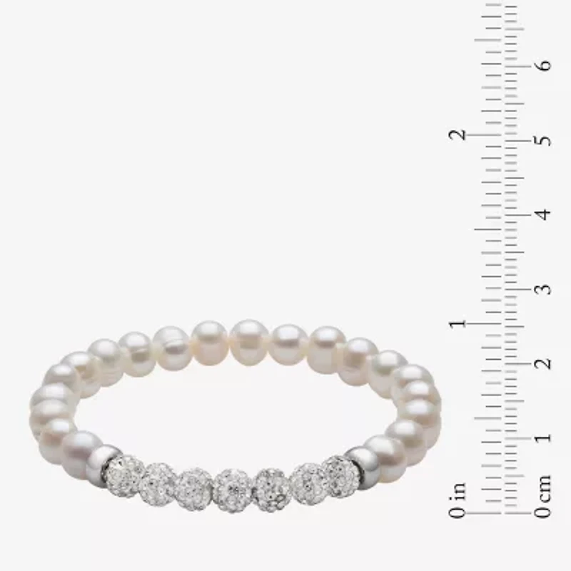 Womens White Cultured Freshwater Pearl Sterling Silver 2-pc. Jewelry Set