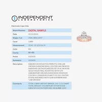 (H-I / SI1-SI2) Signature By Modern Bride Womens 3 CT. T.W. Lab Grown White Diamond 14K Gold Oval Bridal Set