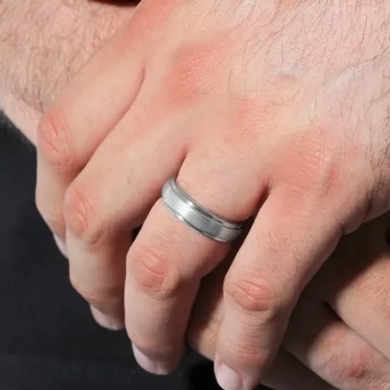 Mens 6mm Tungsten Carbide Ring