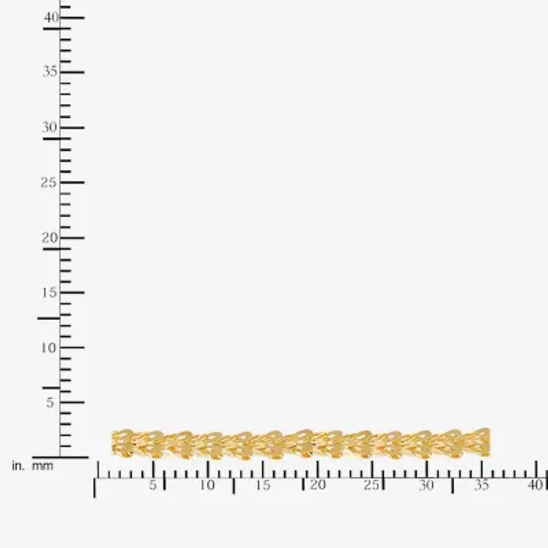Unisex Adult 10K Gold 18 Inch Fashion Chain Necklace