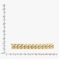 Made in Italy Mens 10K Gold 22 Inch Cuban Chain Necklace