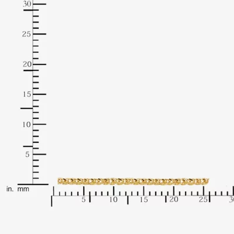 14K Gold 18-20 Inch Hollow Link Chain Necklace