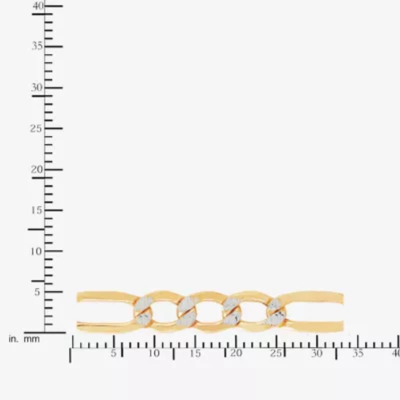 14K Gold 20 - 24 Inch Hollow Figaro Chain Necklace
