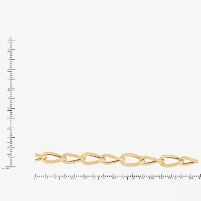 Mia Oro Womens 14K Gold 20 Inch Cable Chain Necklace