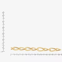 Mia Oro Womens 14K Gold 7.5 Inch Link Bracelet