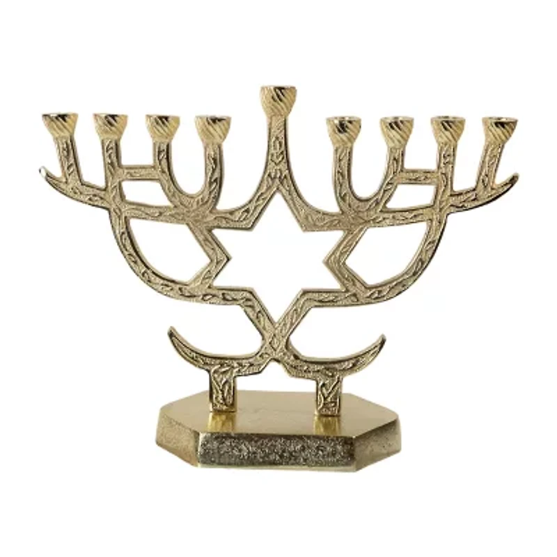Northlight 10" Menorah Star Of David Candle Holder