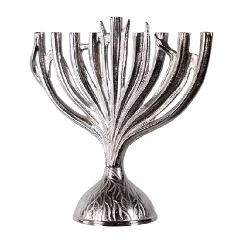 Northlight 15.5" Metal Menorah Candle Holder