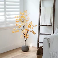 Nearly Natural 4'  Orange Birch Artificial Tree