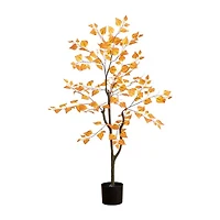 Nearly Natural 4'  Orange Birch Artificial Tree