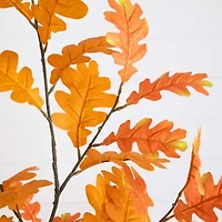 Nearly Natural 6' Orange Oak Artificial Tree