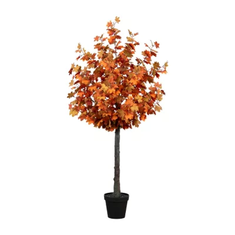 Nearly Natural 6' Orange Maple Artificial Tree