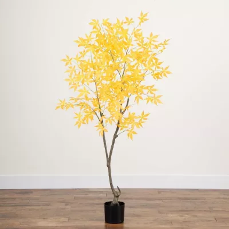 Nearly Natural 5' Yellow Maple Artificial Tree