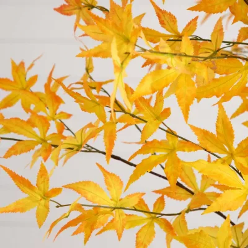 Nearly Natural 8' Yellow Autumn Maple Artificial Tree