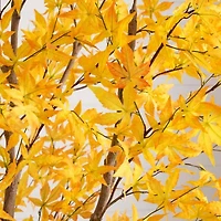 Nearly Natural 9' Yellow Autumn Maple Artificial Tree