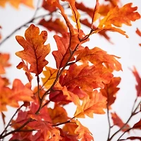 Nearly Natural 9' Orange Autumn Oak Artificial Tree