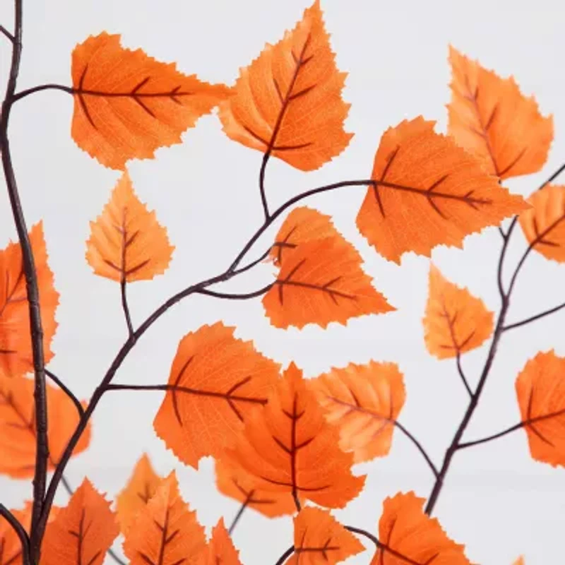 Nearly Natural 5'  Autumn Paper Birch Artificial Tree