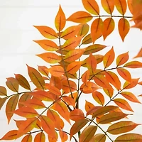 Nearly Natural 5' Orange Minimalist Sumac Artificial Tree