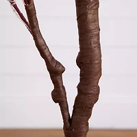 Nearly Natural 5' Orange Prelit Eucalyptus Artificial Tree