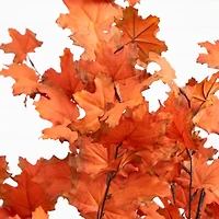 Nearly Natural 4' Orange Rustic Maple Artificial Tree