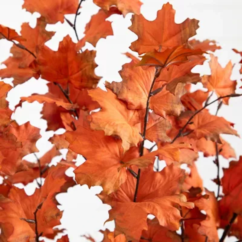 Nearly Natural 4' Orange Smoky Maple Artificial Tree