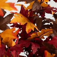 Nearly Natural 5' Orange Smoky Maple Artificial Tree