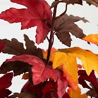 Nearly Natural 4.3' Orange Smoky Maple Artificial Tree