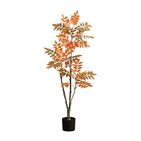 Nearly Natural 4' Orange Sumac Artificial Tree