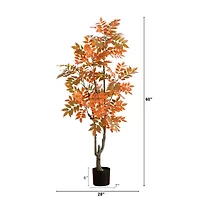 Nearly Natural 5' Green Sumac Artificial Tree