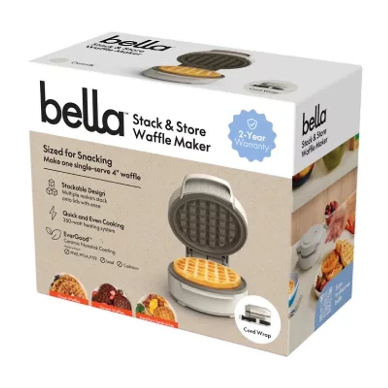 bella Stack & Store Mini Waffle Maker, Fits-anywhere™ kitchenware