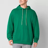 Xersion French Terry Mens Long Sleeve Active Big and Tall Hoodie