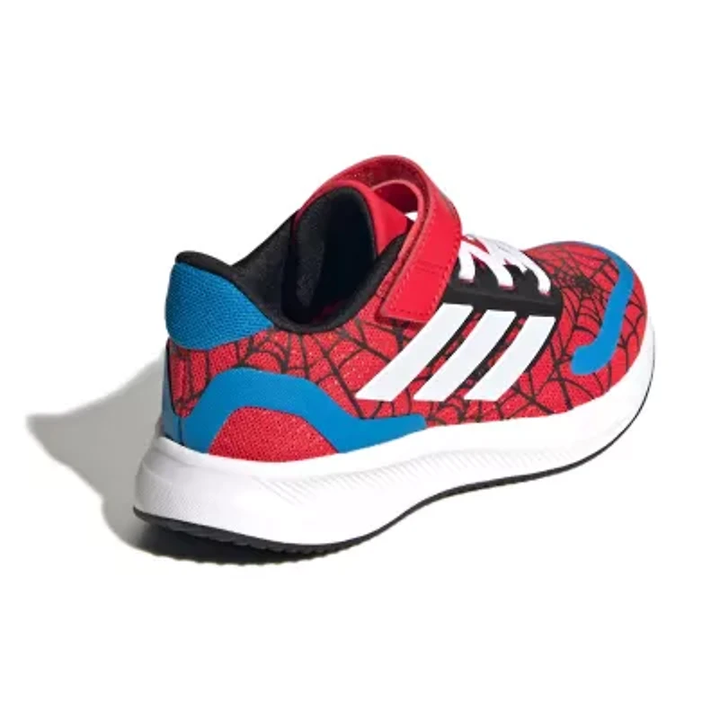 adidas Run Falcon Spider-Man El Little Kid Boys Running Shoes Spiderman