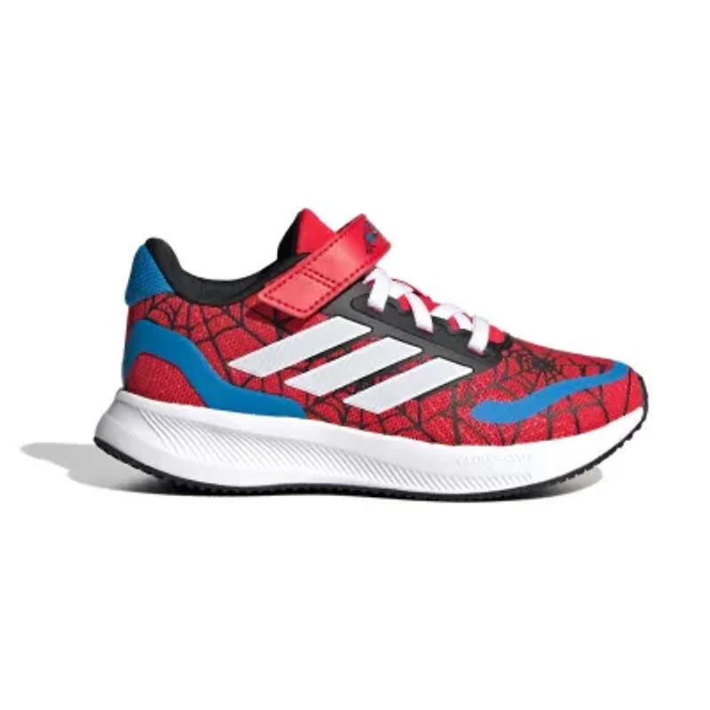 adidas Run Falcon Spider-Man El Little Kid Boys Running Shoes Spiderman
