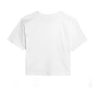 Grinch Ugly Cropped Womens Juniors Crew Neck Short Sleeve Regular Fit Dr. Seuss Graphic T-Shirt