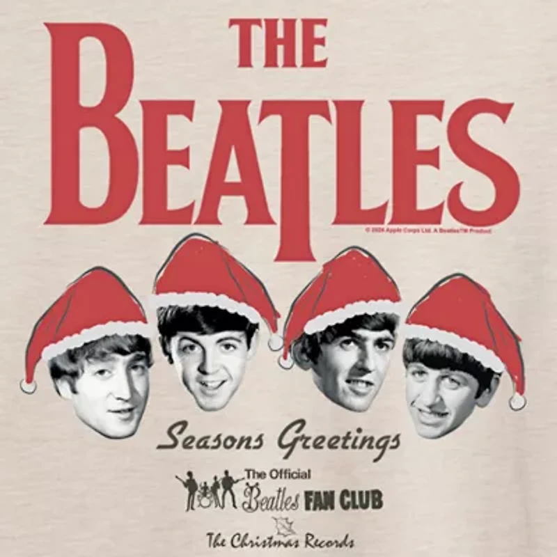 Womens Juniors Crew Neck Short Sleeve Regular Fit The Beatles Graphic T-Shirt