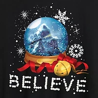Polar Express Believe Tee Womens Juniors Crew Neck Short Sleeve Regular Fit Graphic T-Shirt