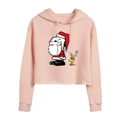 Womens Long Sleeve Peanuts Juniors Hoodie
