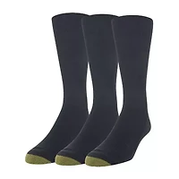 Gold Toe Cotton Metropolitan Dress Mens 3 Pair Crew Socks