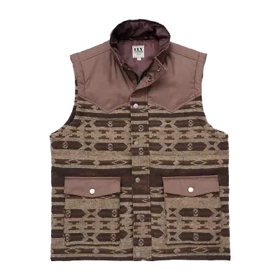 Ely Cattleman Aztec Mens Lightweight Puffer Vest