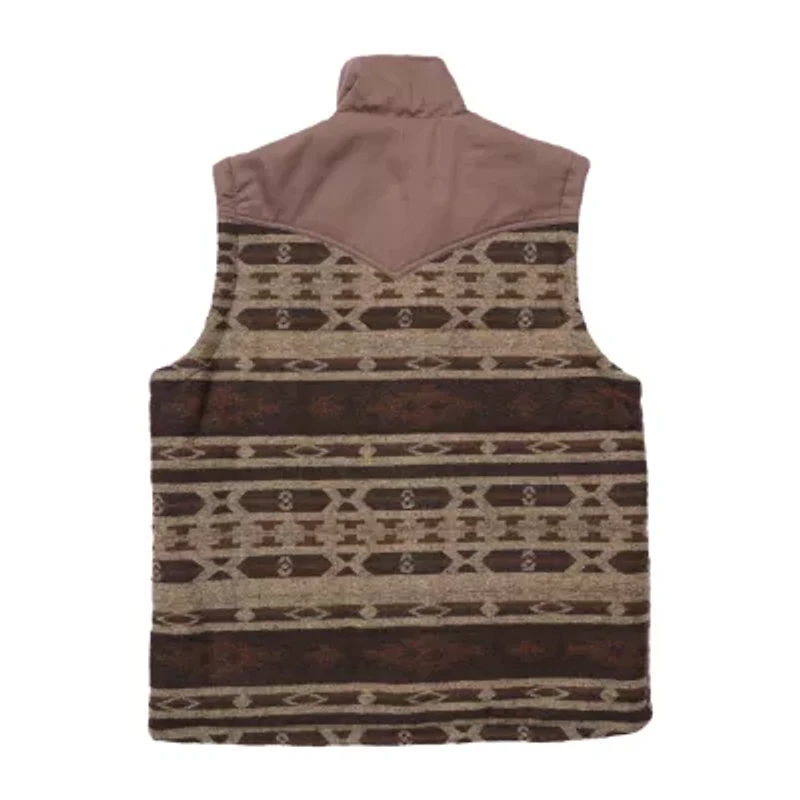 Ely Cattleman Aztec Mens Lightweight Puffer Vest