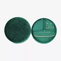 olivia and jackson Travel Case Womens Cubic Zirconia Round 3-pc. Jewelry Set